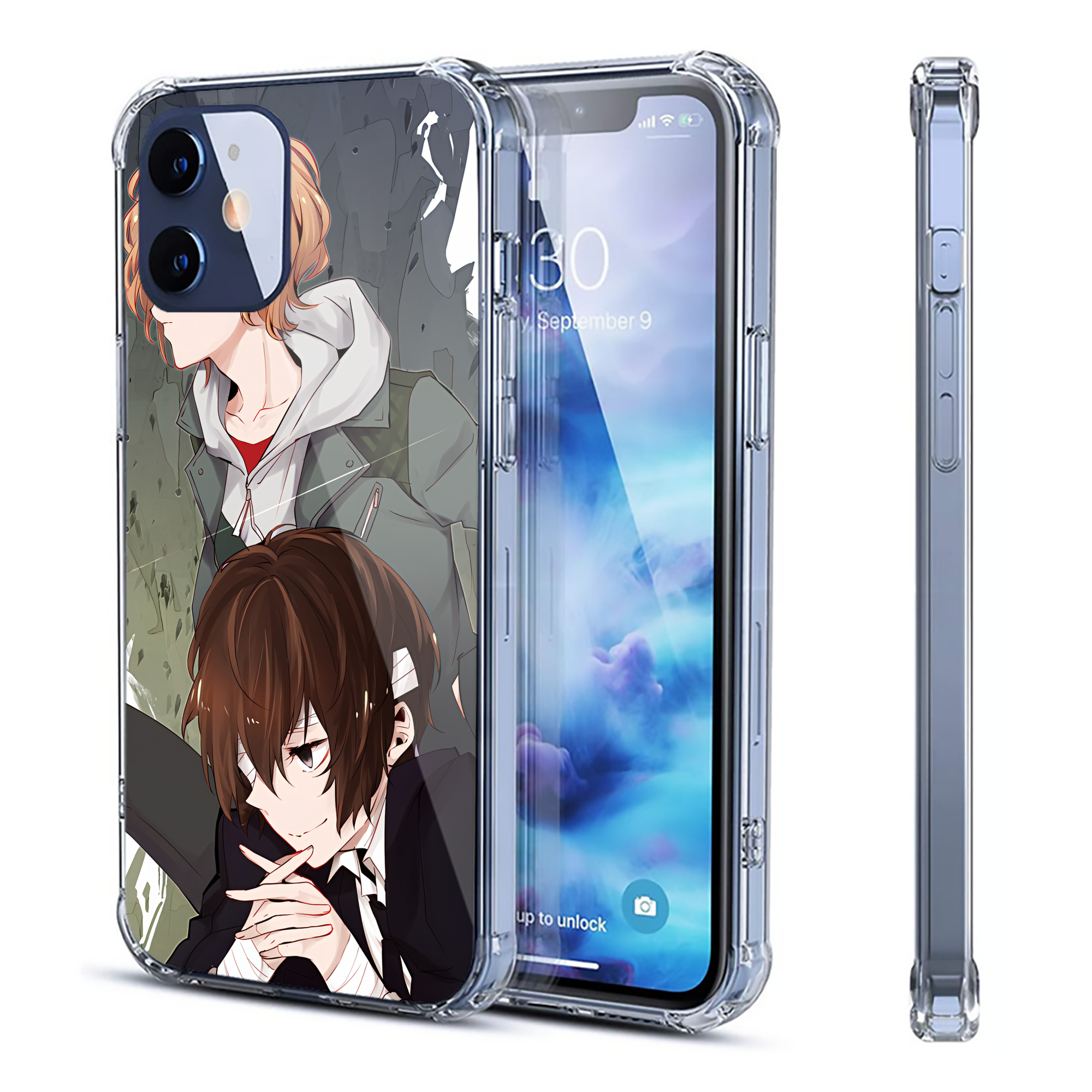 （画像用） 文豪ストレイドッグス Bungo Stray Dogs 【iPhone 12シリーズ対応】透明スマホケース（クリアソフトケース）